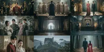 Captivating collage showcasing high-end production in 2025 K-dramas.
