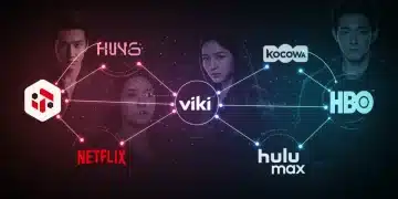 Infographic showing US streaming platforms and Asian drama viewer engagement data