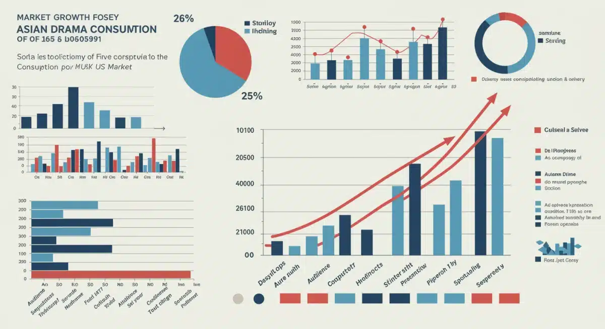 Infographic showing US market growth for Asian drama consumption.