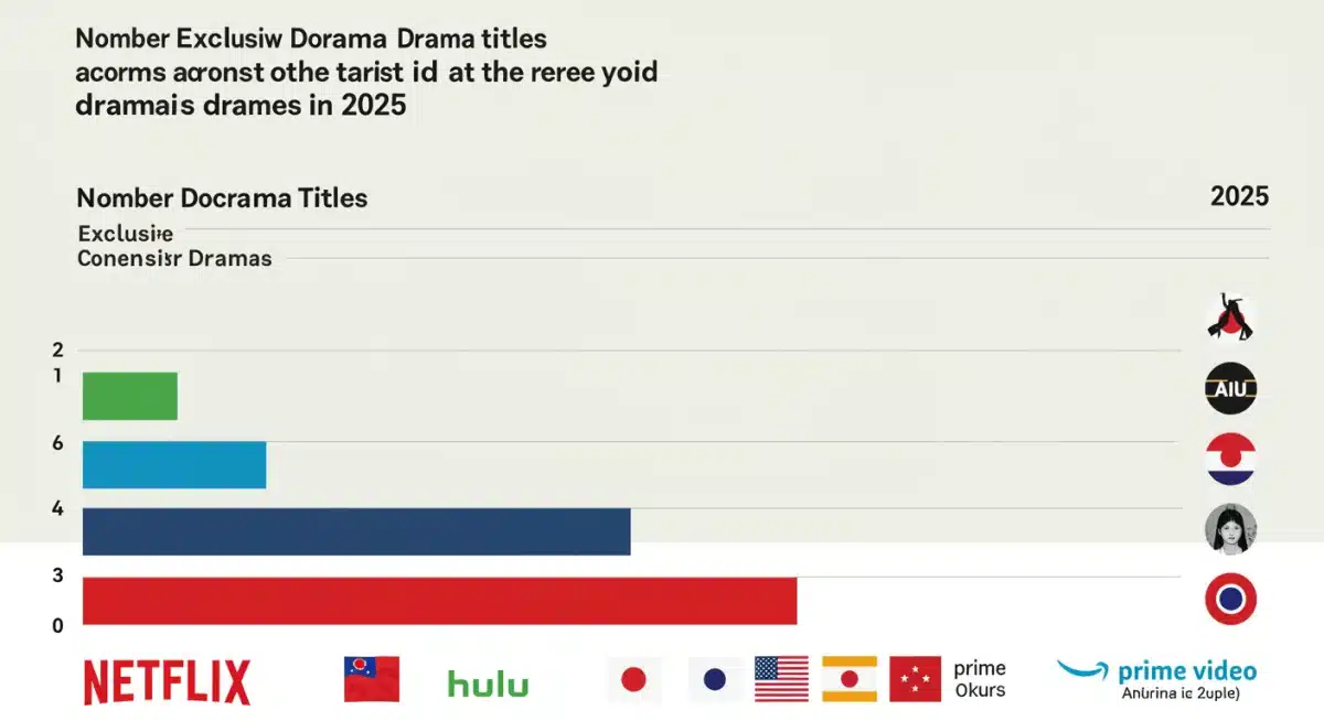 Exclusive dorama content comparison across US streaming platforms 2025.