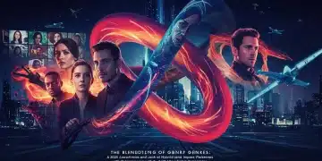 Abstract representation of genre blending in hybrid dramas impacting US viewers