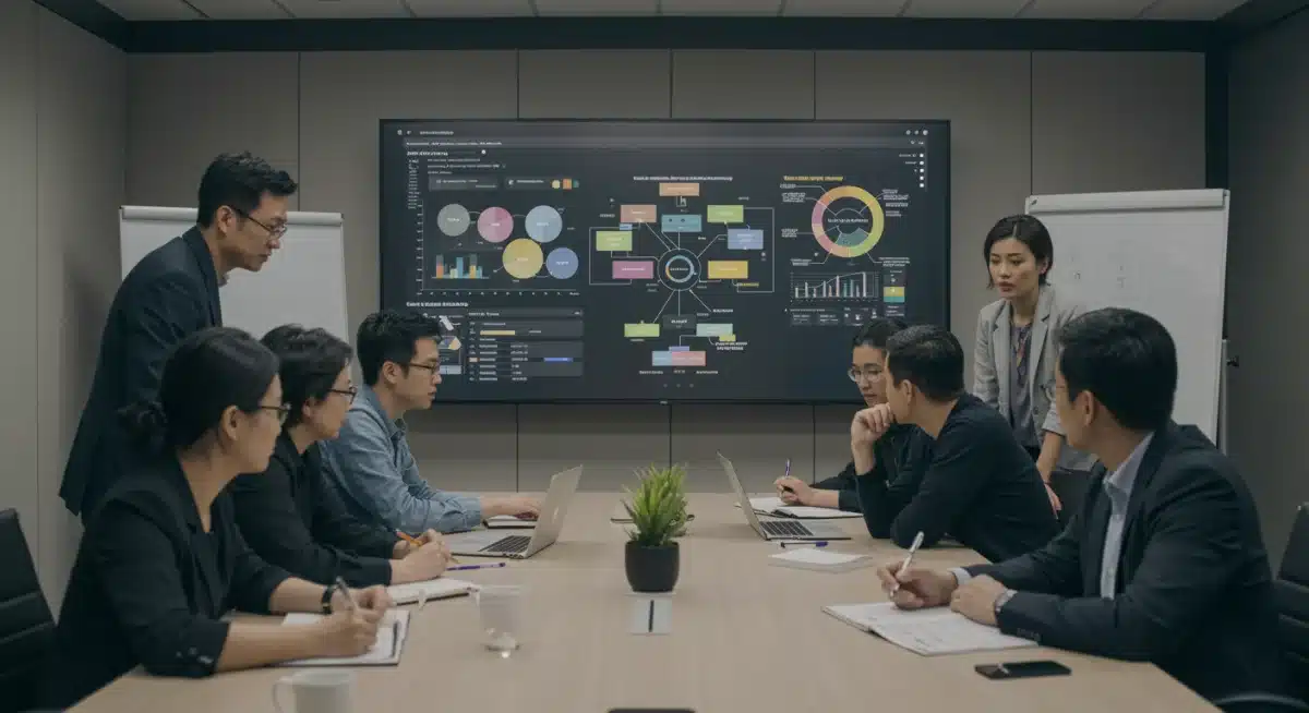 International team collaborating on entertainment strategy