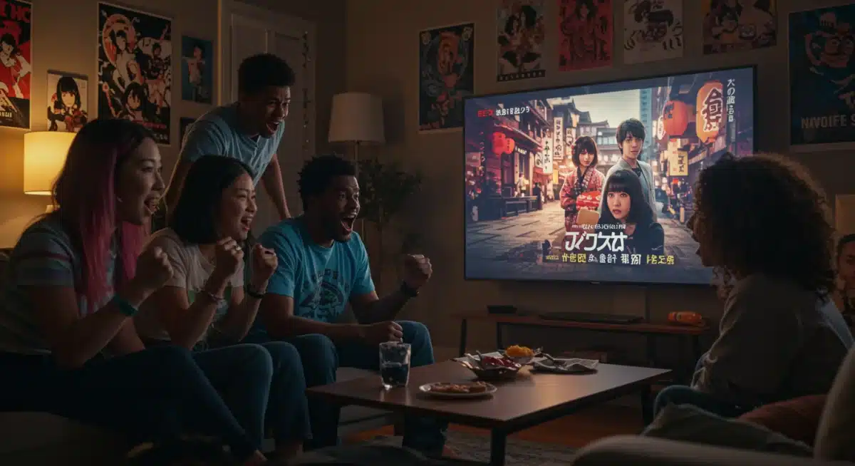 Diverse audience engaged in watching J-Drama on streaming platform