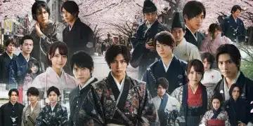 Dynamic collage of J-Drama scenes for Spring 2025 releases, highlighting diverse genres and storytelling.