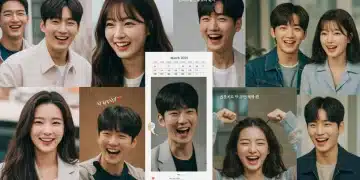 Diverse K-drama actors and actresses promoting March 2025 premieres