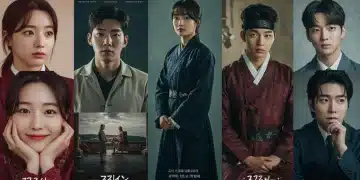 Vibrant collage of five diverse K-drama posters representing Q1 2025 releases