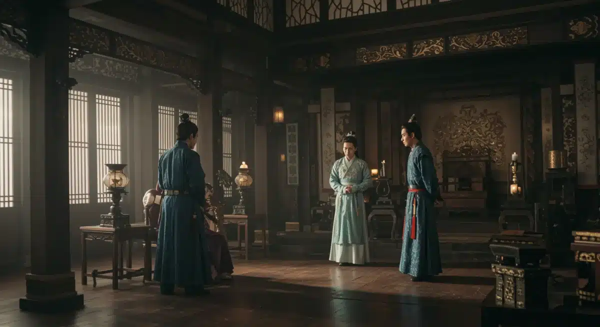 Elaborate set design and historical costumes in a popular C-drama, showcasing high production quality.
