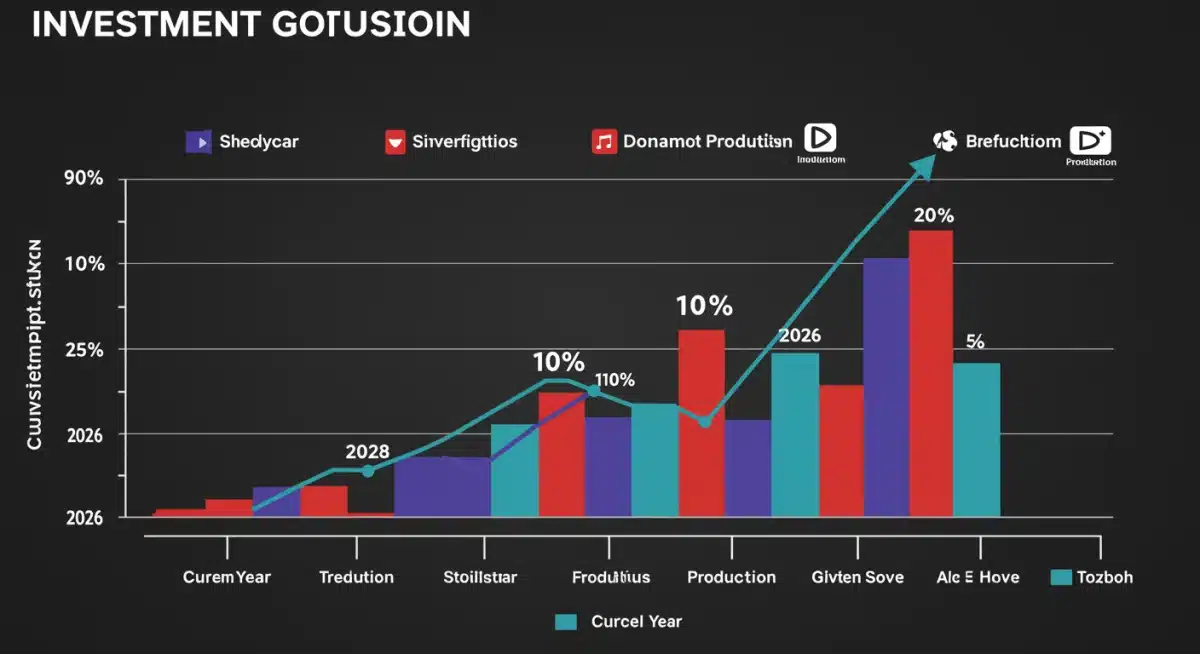 Chart illustrating the 10% increase in U.S. investment in dorama production by 2026